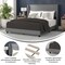 Flash Furniture Gray Queen Platform Bed with Headboard YK-1078-GY-Q-GG - alternate 9